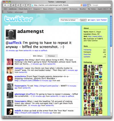 Twitter-Web-interface